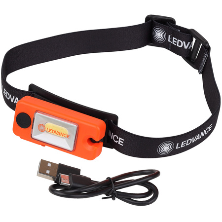 LED hlavová baterka 1,3 W 80lm 6500K studená biela oranžová baterka Ledvance