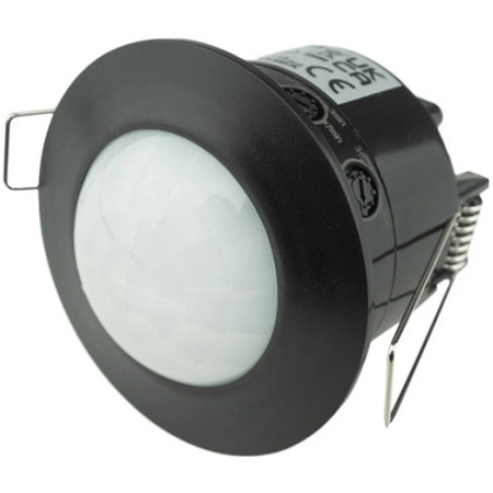 PIR snímač pohybu a súmraku na zapustenie čierny 6 m 360° CP Ecolight
