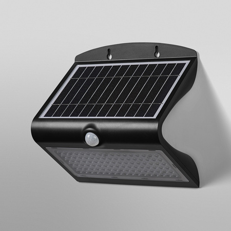 Vonkajšia solárna nástenná lampa LED 8W 850lm 4000K IP65 čierna so senzorom pohybu a súmraku Endura Ledvance