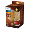 LED žiarovka Globe E27 G120 7,3W = 50W 640lm 2200K teplá biela Filament Amber PHILIPS Stmievateľná