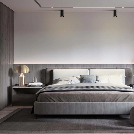 Svietidlo SPOT na povrchovú montáž 1x GU10 Black TALEN Videx