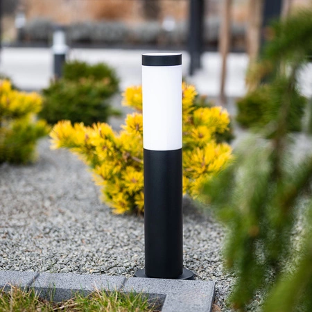 Vonkajšia záhradná lampa E27 BLACK PIPE 45cm Lilium Lumiled
