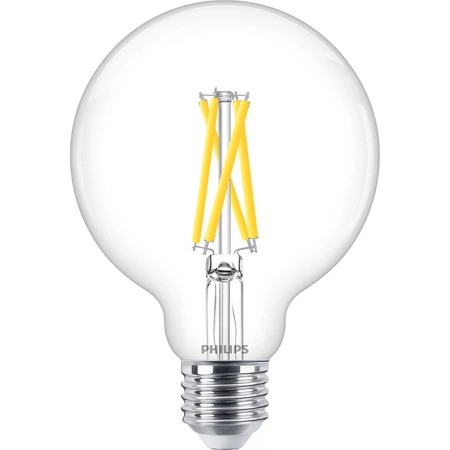 LED žiarovka E27 sphere G93 5,9W = 60W 806lm 2200-2700K teplá biela CRI90 FILAMENT Dimmable WarmGlow Philips