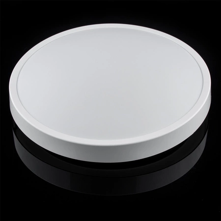 LED stropné svietidlo do kúpeľnepovrchovou montážou 24W 1712lm 4000K, neutrálna biela 115° so senzorom pohybu a súmraku Biele IP44 IK06 Zoe Kobi