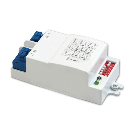 Plafond Stropné svietidlo 2x E27 Kúpeľňa Povrchová montáž 140° so snímačom pohybu IP44 Okrúhla strieborná Solen Masterled