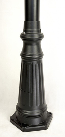 Záhradné svietidlo Vonkajšia tyčová lampa E27 Spheres Classic OGMWN 2 300 190-290cm čierna Su-Ma