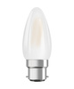 LED žiarovka B35 sviečka B22d 4,8W = 40W 470lm 2700K teplá biela 300° Dimmable Retrofit Filament CLASSIC Osram