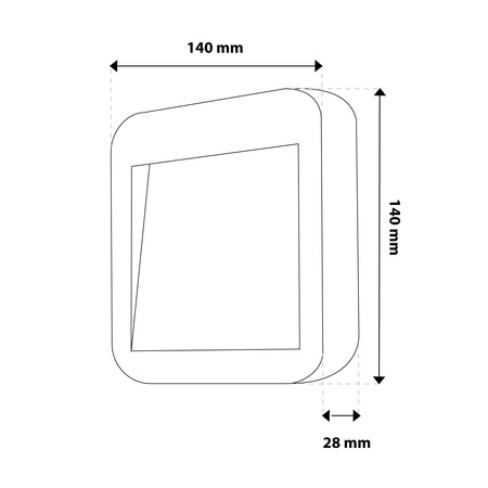 Vonkajšie záhradné schodisko Nástenná lampa CCT 3000-6500K LED 4W IP65 VIREO LUMILED