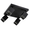 Reflektorové stropné svietidlo 4xGU10 QUANTUS Black