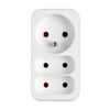Rozdeľovač elektrickej siete 2x Euro 2P + 1x 2P+0 Zlodej 3 zásuvky VAYOX