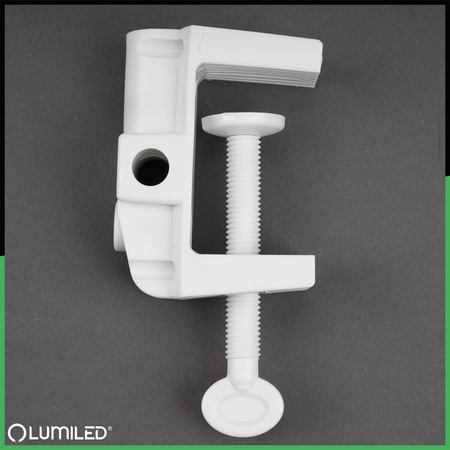 Držiak stolnej lampy Stolný klip Klip biely Lumiled