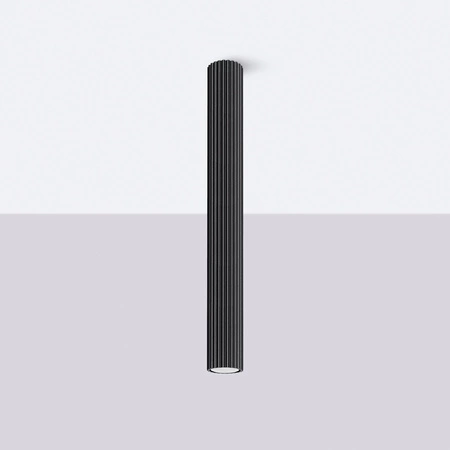 Bodové reflektorové stropné svietidlo Tuba 1x GU10 Black Carbon Deep Space SL.1572 Sollux