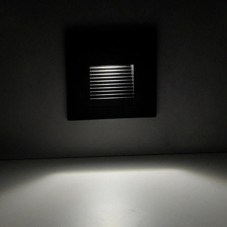 Schodiskové svietidlo 3W 20lm 4000K, neutrálna biela sivá IP44 Q LED Sanico Goldlux