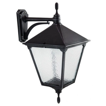 Vonkajšia záhradná lampa fasádna KINKIET LED Retro Square K 3012/1/BD KW E27 Su-Ma