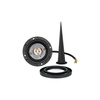Záhradná lampa s reflektorom LED 3x GU10 čierna IP65 IK08 10cm Masterled