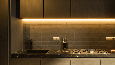 LED pásik COB 9W/m 480LED/m 12V žltý IP20 roll 5m Ecolight