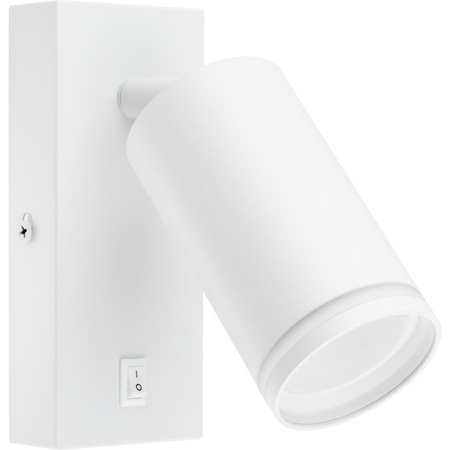 Nástenná povrchová lampa na čítanie GU10 White Matte Ring Masterled