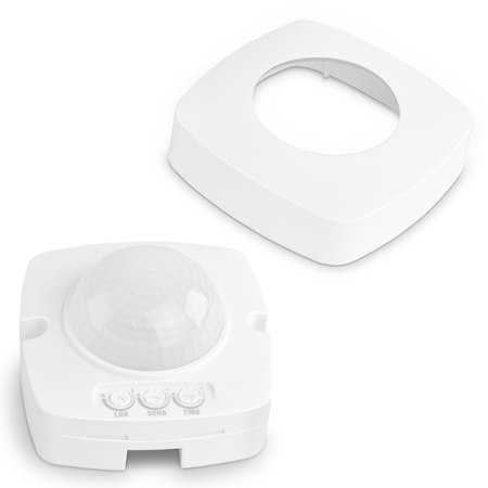 Vonkajší svetelný senzor pohybu a súmraku 1200W biely IP54 VL-SPC24W Videx