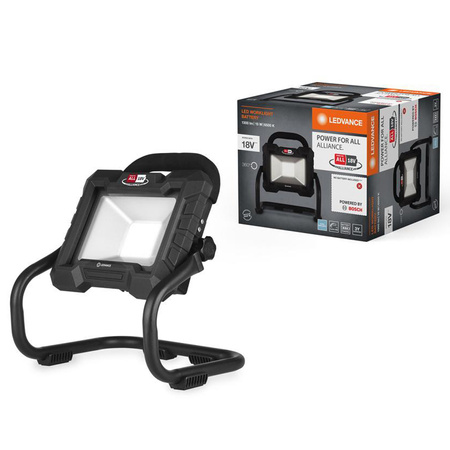 LED reflektor 15W 1300lm 6500K studený stmievateľný dobíjateľnýotočnou hlavou čierne pracovné svetlá Ledvance