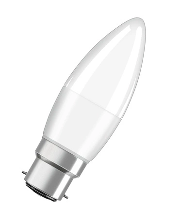 LED žiarovka B37 sviečka B22d 4,9W = 40W 470lm 2700K teplá biela 200° STAR CLASSIC Osram