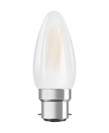 3x LED žiarovka B35 sviečka B22d 4W = 40W 470lm 2700K teplá biela 300° BASE Osram