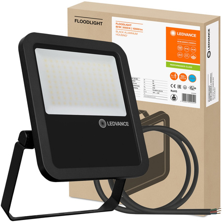 LED reflektor Vonkajšie reflektory 80W 10000lm 6500K IP65 Čierne reflektory Ledvance