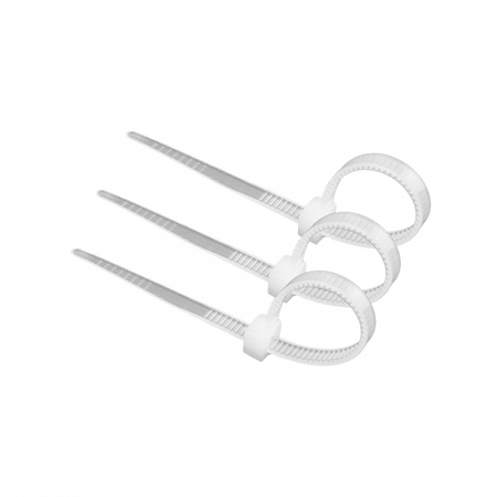 Káblové pásky 3,6x100 mm Biele TRIPPERS OK-36100W .MORE 100 ks.