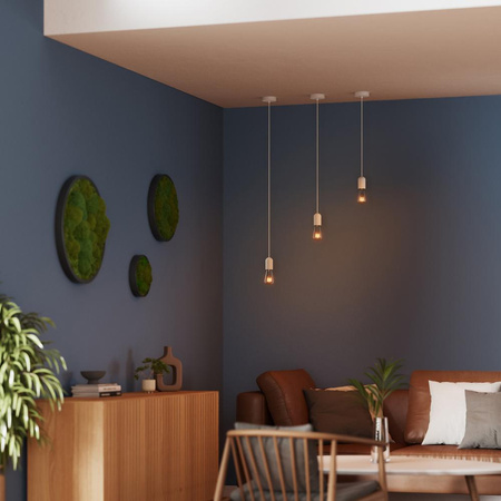 E27 závesné stropné svietidlo biele Vintage 1906 kyvadlo Ledvance