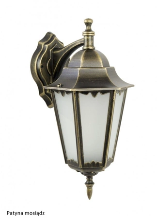 Vonkajšia záhradná lampa fasádna KINKIET LED Retro Classic II K 3012/1/DH E27 Su-Ma