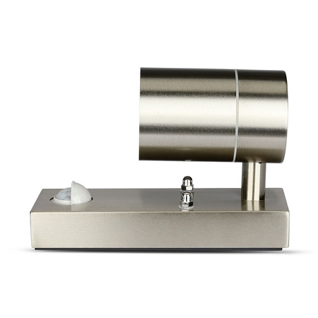 Záhradné svietidlo Nástenné svietidlo GU10 IP44 so senzorom pohybu Strieborné VT-7621 V-TAC