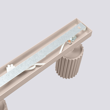 Reflektorové stropné svietidlo 6x GU10 Hliník Taupe Carbon Deep Space SL.1766 Sollux