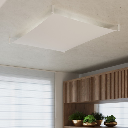 Stropné svietidlo na povrch 6x G13 Plafond Rectangular White Minimalist Luna Sollux