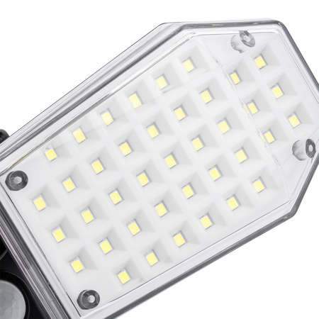 LED reflektor Solárny reflektor Halogén 15W 450lm 5500K Studený so senzorom pohybu a súmraku 120° IP65 Masterled