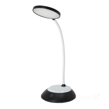 LED 5W 200lm CCT 270° dobíjacia čierna stolová lampa Visua Kobi