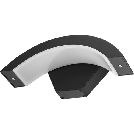 Záhradná nástenná lampa 12W 4000K ORION BLACK IP54