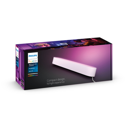 Podlhovastá stolová LED lampa 6,7 W 500 lm IP20 biela a farebná Ambiance RGB + TW White 25 cm Smart SMART Zigbee Bluetooth Play Philips HUE