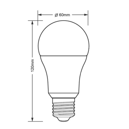 LED žiarovka E27 A60 11W = 75W 1055lm 4000lK neutrálna biela stmievateľná TOSHIBA