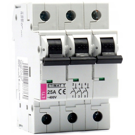 Nadprúdový istič ETIMAT T 3P 25A