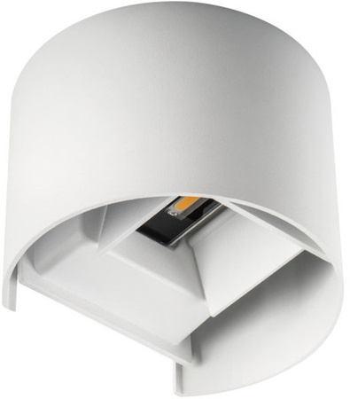 Vonkajšie nástenné svietidlo LED 7W 510lm 4000K, neutrálna biela 90° IP54 Povrchová montáž biela REKA Kanlux