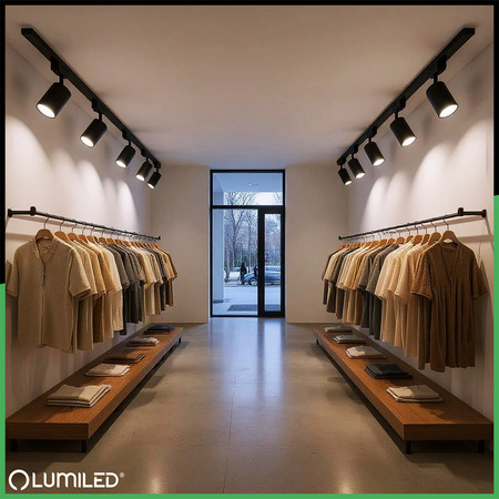 1F KOĽAJNICOVÝ KONEKTOR PRIAMY S NAPÁJANÍM ČIERNY LUMILED