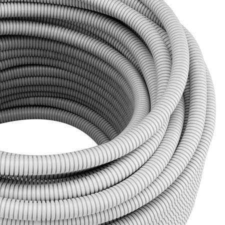 Vlnitá rúra RKGL 20mm 320N Peszel s pilotom na ochranu káblov 25m sivá AKS ZIELONKA