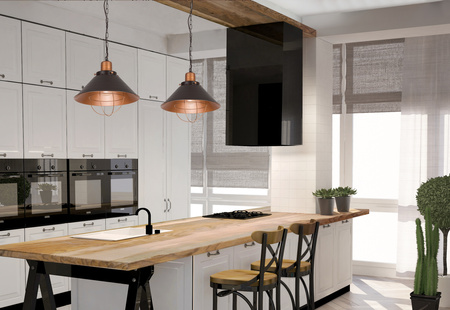 Stropné závesné svietidlo E27 Black Industrial GARRET S 6443 Nowodvorski