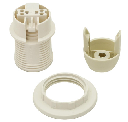 Izolačná zásuvka s prírubou E14 OTE14-01 4A 250V BIELA KON