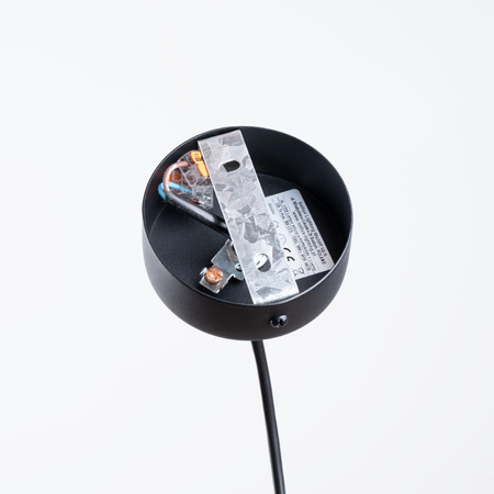 Stropné závesné svietidlo H9 sférické čierne Moderné svietidlo Hyperion Sollux