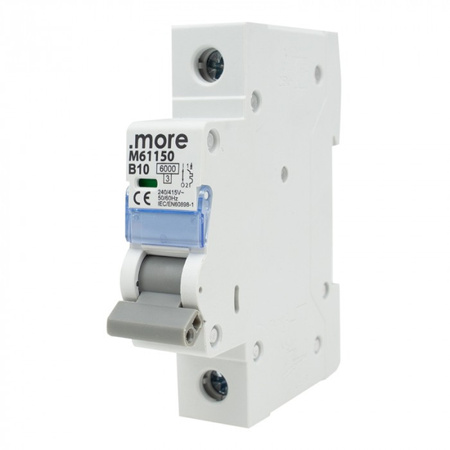 Nadprúdový istič Poistkový odpojovač 6kA 1P B 10A .MORE