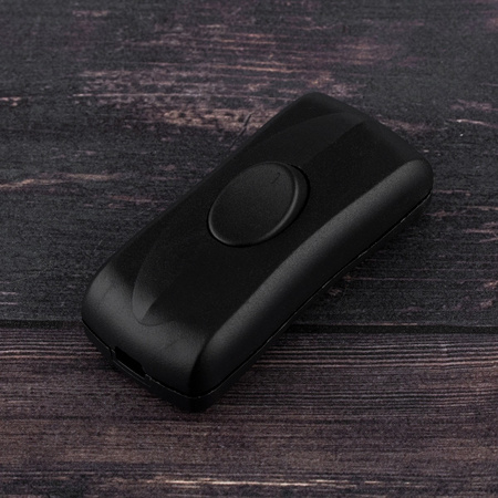 Kolískový spínač s krúteným káblom čierny