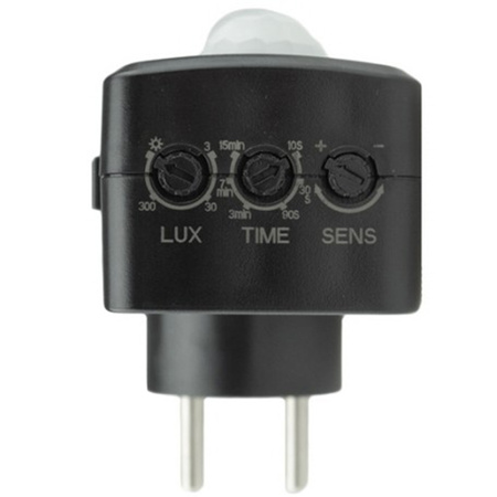 Senzor pohybu a súmraku PIR pre kontaktné osvetlenie čierny 9m 120° CP Ecolight