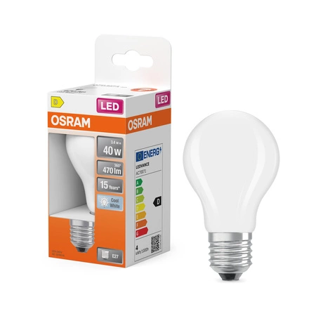 LED žiarovka E27 A60 3,4W = 40W 470lm 4000K neutrálna biela 300° STAR CLASSIC Osram