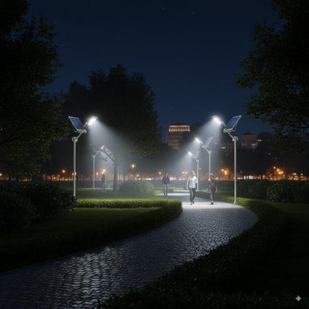 Solárna pouličná lampa LED 1200W 120000lm 6500K Studený súmrak Senzor POWERFUL Záhradná lampanastaviteľným panelom + rukoväť a diaľkové ovládanie