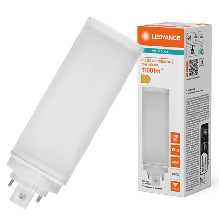 LED žiarivka GX24q-3 10W = 26W 1100lm 4000K neutrálna biela Dulux T/E HF & AC Ledvance